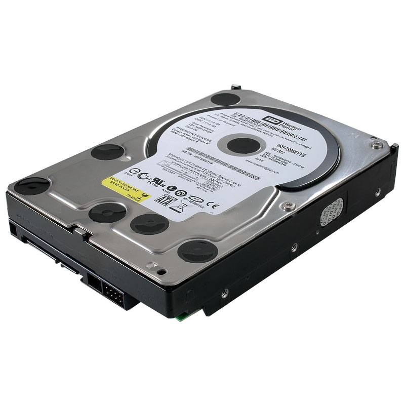 Western Digital - 750GB 7.2K SATA 3.0Gbps 3.5" 16MB Hard Drive - WD7500AYYS