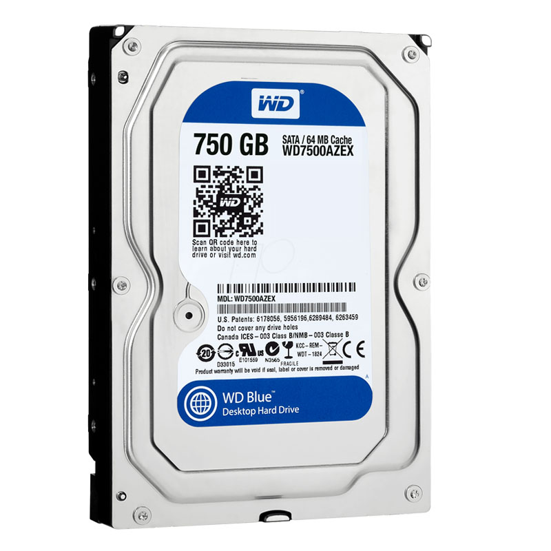 Western Digital - 750GB 7.2K SATA 6.0Gbps 3.5" 64MB Hard Drive - WD7500AZEX