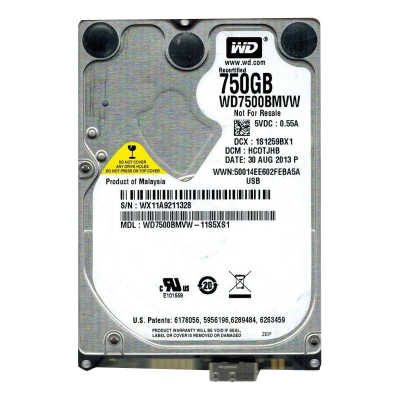 Western Digital - 750GB USB 2.5" Hard Drive - WD7500BMVW-11S5XS1