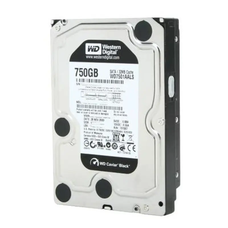 WD7501AALS.jpg Western Digital - 750GB 7.2K SATA 3.0Gbps 3.5" 32MB Hard Drive - WD7501AALS - Image 1