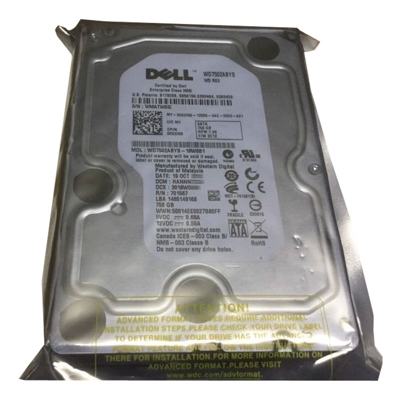 Western Digital - 750GB 7.2K SATA 3.0Gbps 3.5" 32MB Hard Drive - WD7502ABYS-18W8B1
