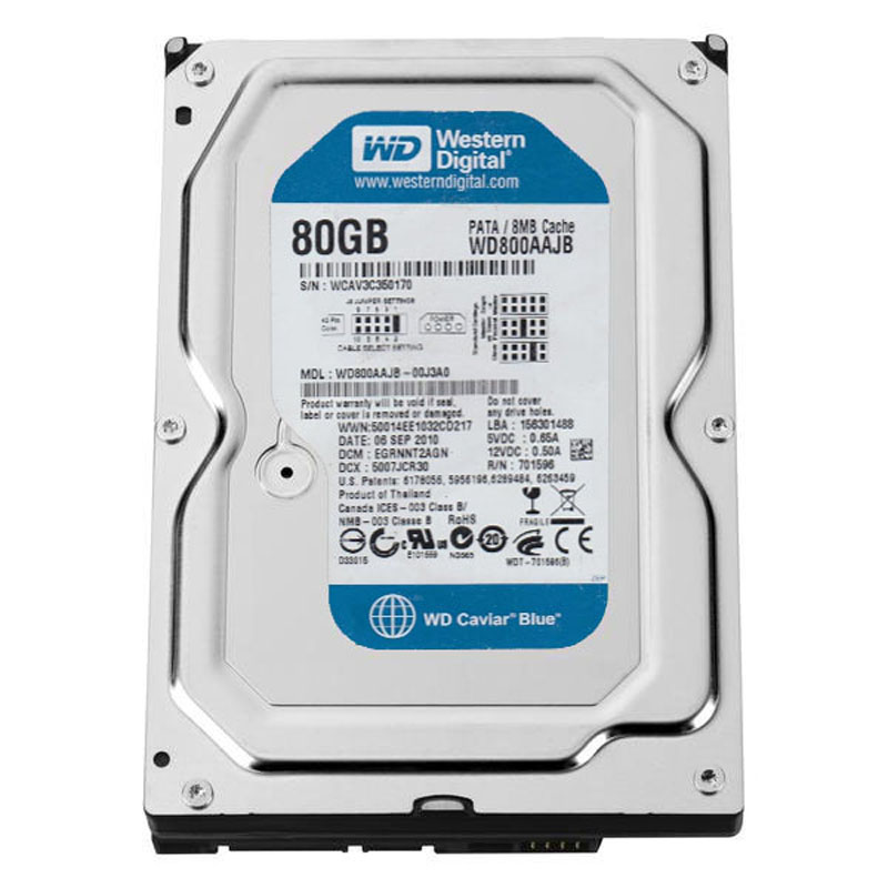 Western Digital - 80GB 7.2K IDE 3.5" 8MB Cache Hard Drive - WD800AAJB-00J3A0