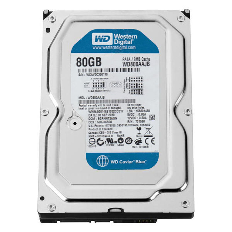 Western Digital - 80GB 7.2K IDE 3.5" 8MB Cache Hard Drive - WD800AAJB