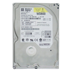Western Digital - 80GB 7.2K IDE 3.5" 2MB Cache Hard Drive - WD800BB-00CAA1