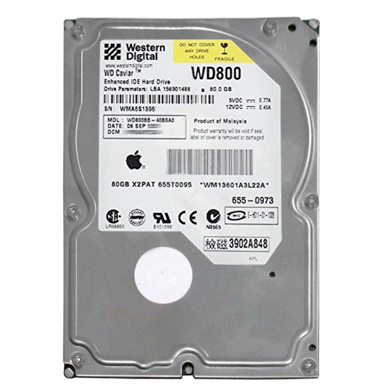 Western Digital - 80GB 7.2K IDE 3.5" 2MB Cache Hard Drive - WD800BB-40BSA0
