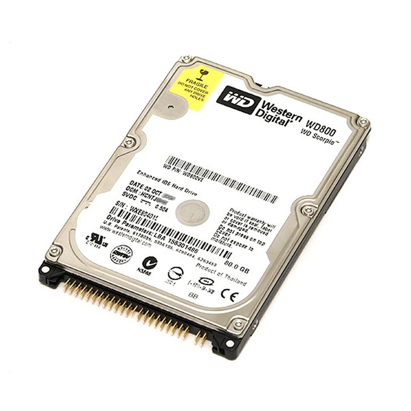 Western Digital - 80GB 5.4K IDE 2.5" 2MB Cache Hard Drive - WD800UE