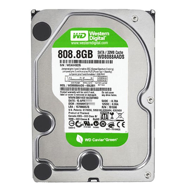 WD8088AADS-00L5B1.jpg Western Digital - 808.8GB 7.2K SATA 3.0Gbps 3.5" 32MB Hard Drive - WD8088AADS-00L5B1 - Image 1