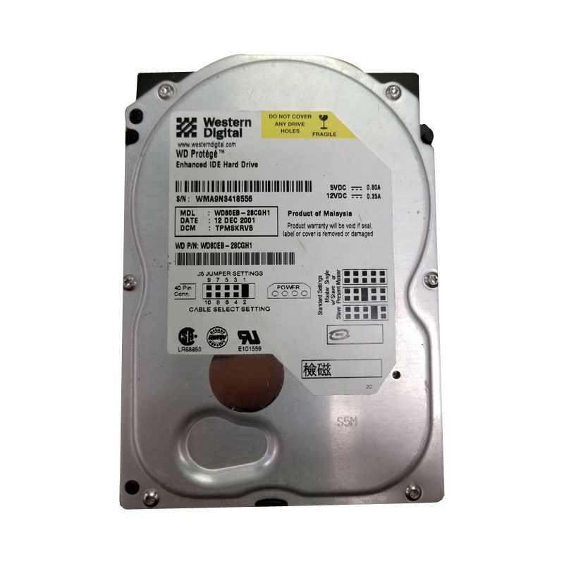 Western Digital - 8GB 5.4K IDE 3.5" Hard Drive - WD80EB-28CGH2
