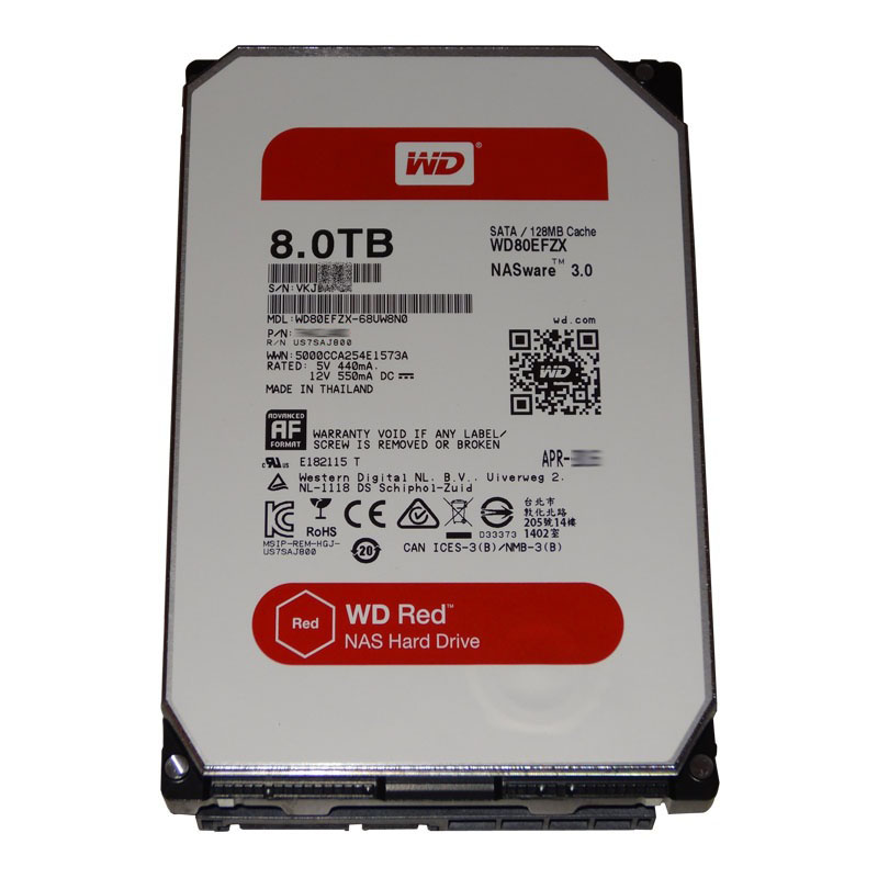 Western Digital - 8TB 5.4K SATA 6.0Gbps 3.5" 128MB Cache Hard Drive - WD80EFZX-68UW8N0