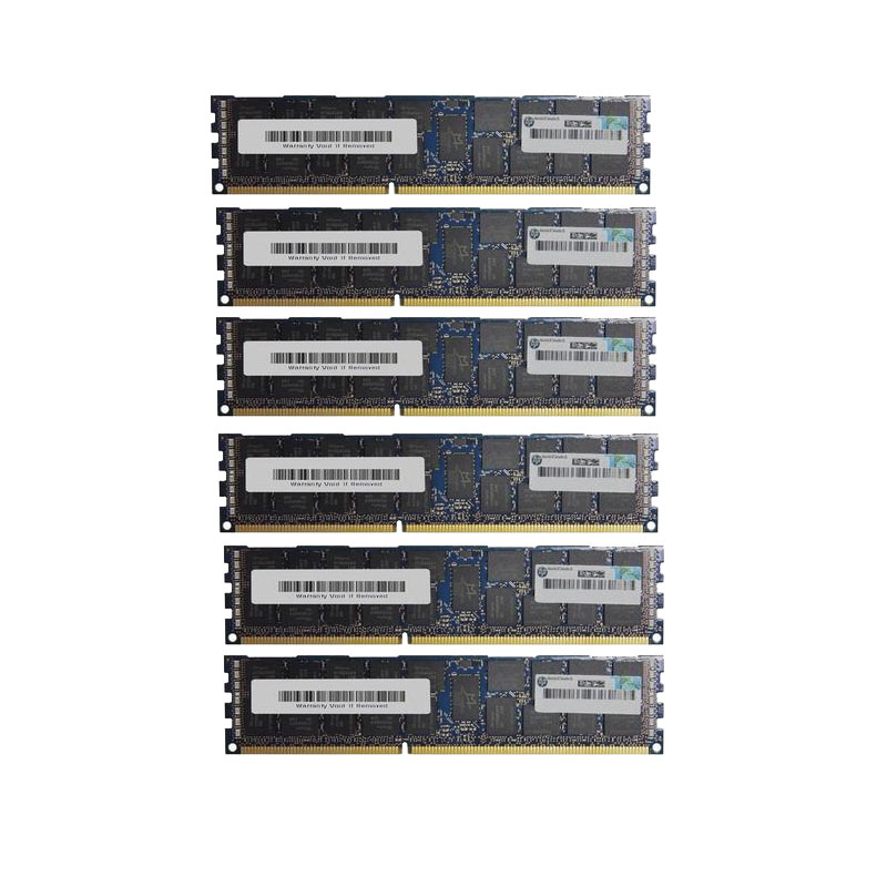 HP - 24GB 6x4GB DDR3 PC3-10600 ECC Registered 240-Pins Memory - WD957AV