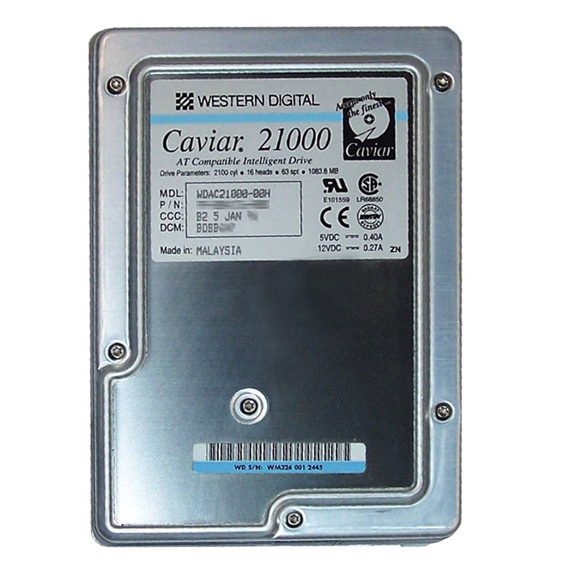 Western Digital - 1.08GB 5.2K IDE 3.5" 128KB Cache Hard Drive - WDAC21000-00H