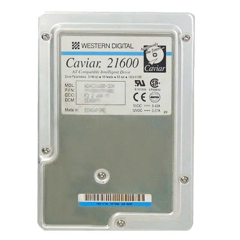 Western Digital - 1.6GB IDE 3.5" Hard Drive - WDAC21600-32H