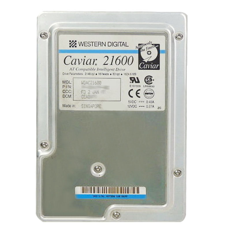 Western Digital - 1.6GB IDE 3.5" Hard Drive - WDAC21600