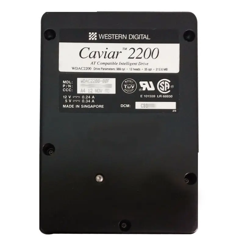 WDAC2200-00F.jpg Western Digital - 212MB 3.6K IDE 3.5" 64KB Cache Hard Drive - WDAC2200-00F - Image 1
