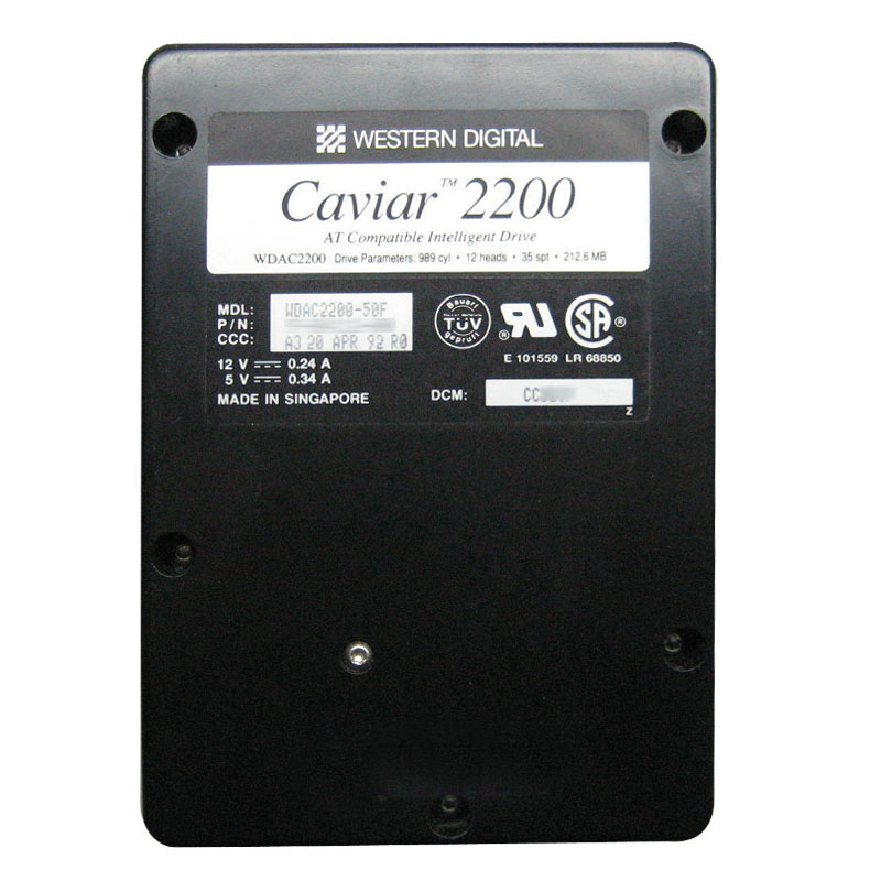 Western Digital - 212MB 3.6K IDE 3.5" 64KB Cache Hard Drive - WDAC2200-50F