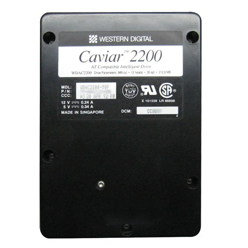 WDAC2200-50F.jpg Western Digital - 212MB 3.6K IDE 3.5" 64KB Cache Hard Drive - WDAC2200-50F - Image 1