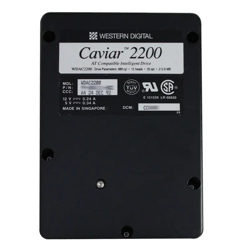 WDAC2200.jpg Western Digital - 212MB IDE 3.5" Hard Drive - WDAC2200 - Image 1