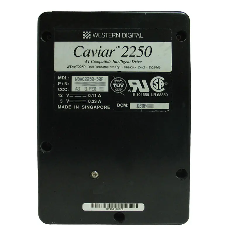 WDAC2250-50F.jpg Western Digital - 255MB 3.2K PATA 3.5" 32KB Cache Hard Drive - WDAC2250-50F - Image 1