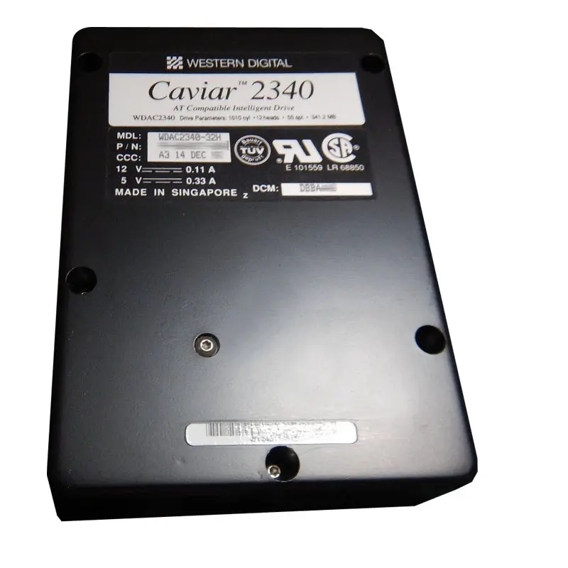 WDAC2340-32H.jpg Western Digital - 340MB 3.2K EIDE 3.5" 32KB Cache Hard Drive - WDAC2340-32H - Image 1