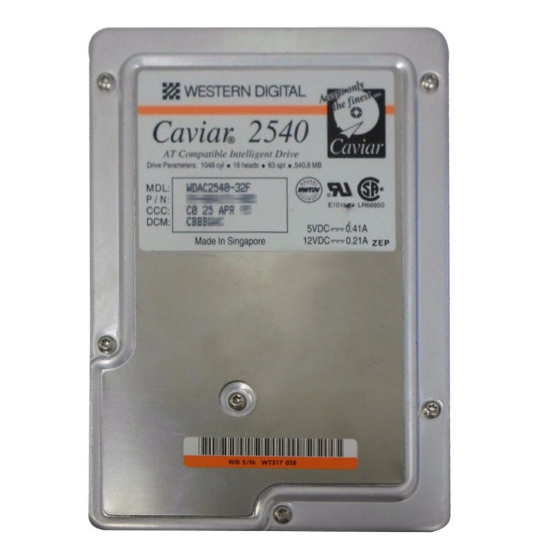 Western Digital - 540MB 4.5K IDE 3.5" 64KB Cache Hard Drive - WDAC2540-32F