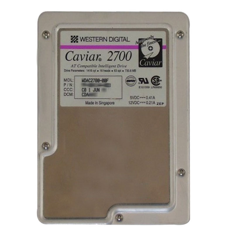 Western Digital - 730.8MB IDE 3.5" Hard Drive - WDAC2700-00F