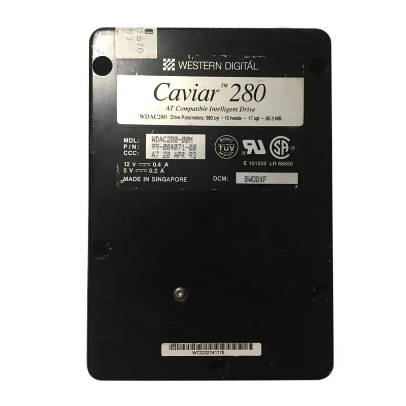 WDAC280.jpg Western Digital - 85MB IDE Hard Drive - WDAC280 - Image 1
