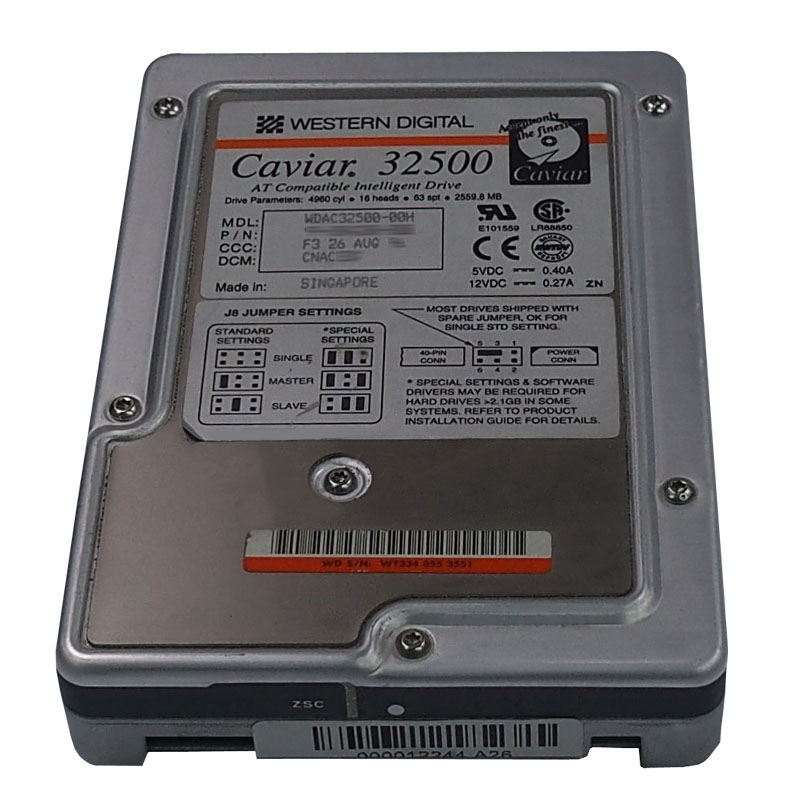 Western Digital - 2.5GB IDE 3.5" Hard Drive - WDAC32500-00H