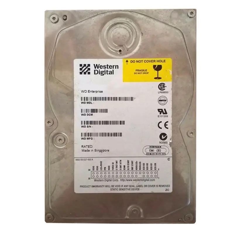 WDE9100S.jpg Western Digital - 9.1GB 7.2K Ultra Wide SCSI 3.5" Hard Drive - WDE9100S - Image 1