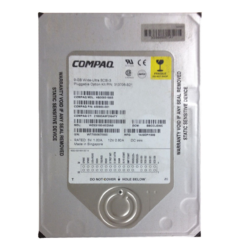 Western Digital - 9GB 7.2K 80-PIN Ultra Wide SCSI 3.5" Hard Drive - WDE9180-6029A9