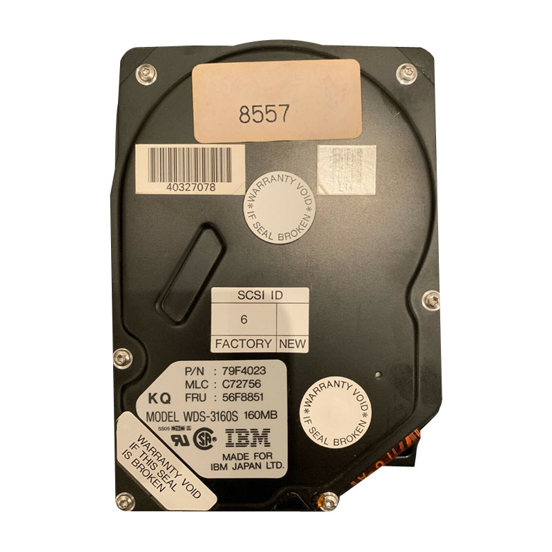 IBM - 160MB 50-PIN SCSI 3.5" Hard Drive - WDS-3160S