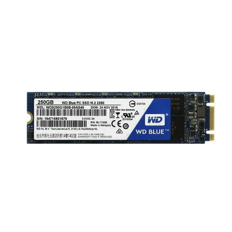 WDS250G1B0B-00AS40.jpg Western Digital - 250GB SATA SSD - WDS250G1B0B-00AS40 - Image 1