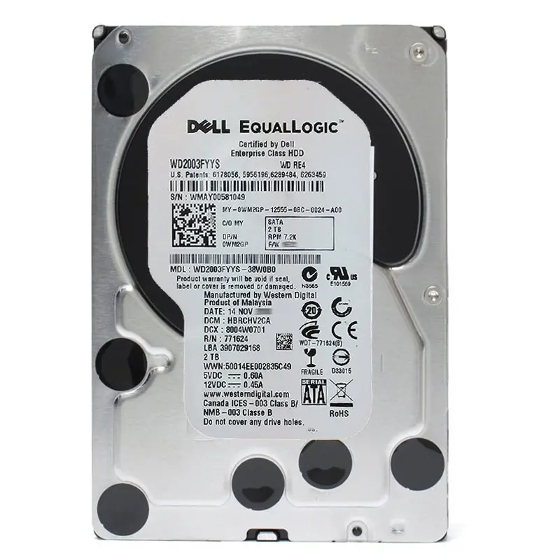 WM2GP.jpg Dell - 2TB 7.2K SATA 3.0Gbps 3.5" Hard Drive - WM2GP - Image 1