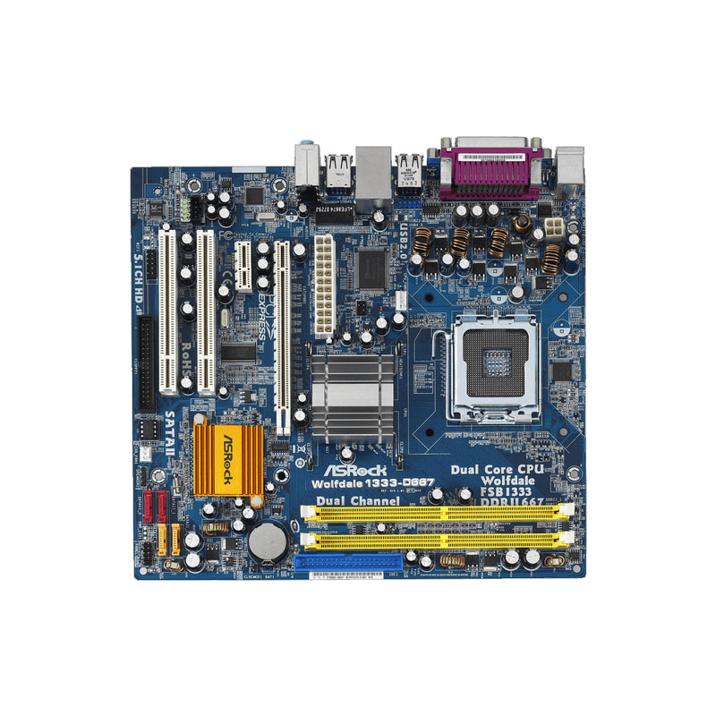 Asrock - ATX LGA775 Socket Motherboard - WOLFDALE1333-D667