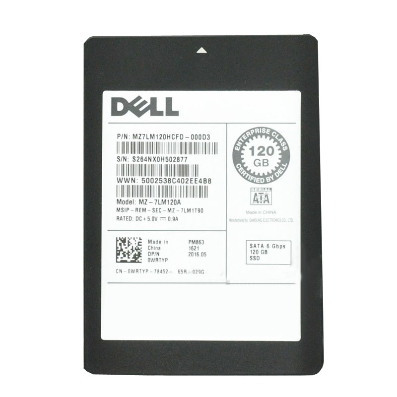 Dell - 120GB SATA 6.0Gbps 2.5" Hard Drive - WRTYP