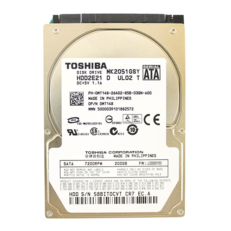 Dell - 200GB 7.2K SATA 2.5" Hard Drive - WT148