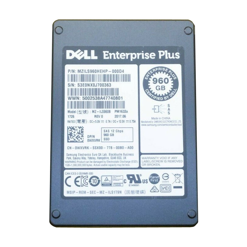 Dell - 960GB SAS 2.5" SSD - WXVRK