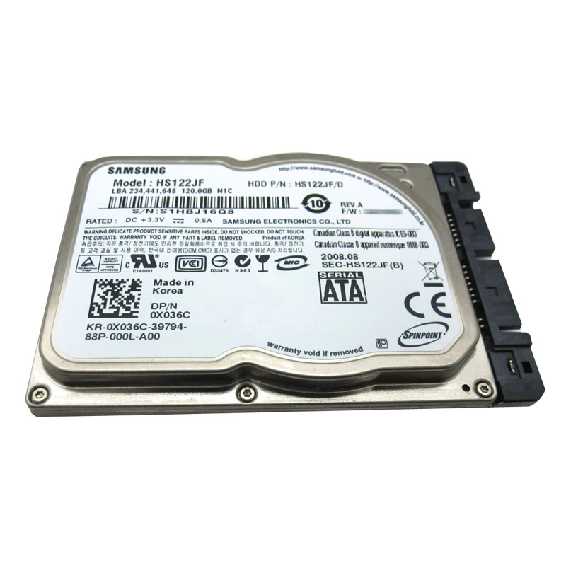 Dell - 120GB 5.4K SATA 1.8" Hard Drive - X036C