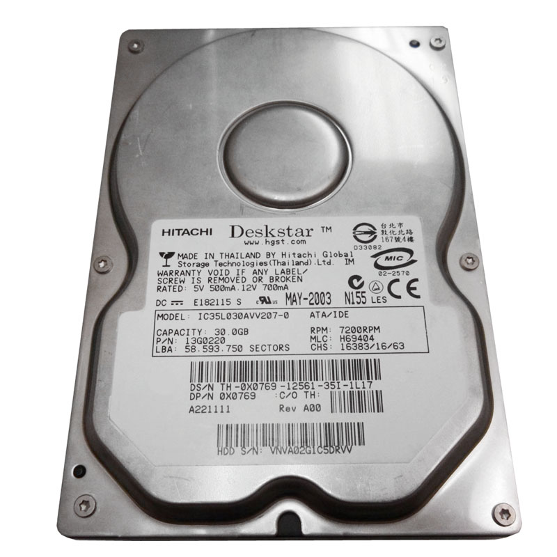 Dell - 30GB 7200RPM IDE Hard Drive - X0769