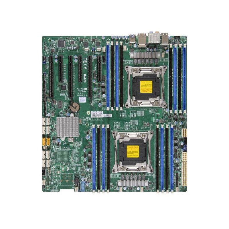 Supermicro - Extended ATX Dual LGA2011 Server Motherboard Only - X10DAI-O