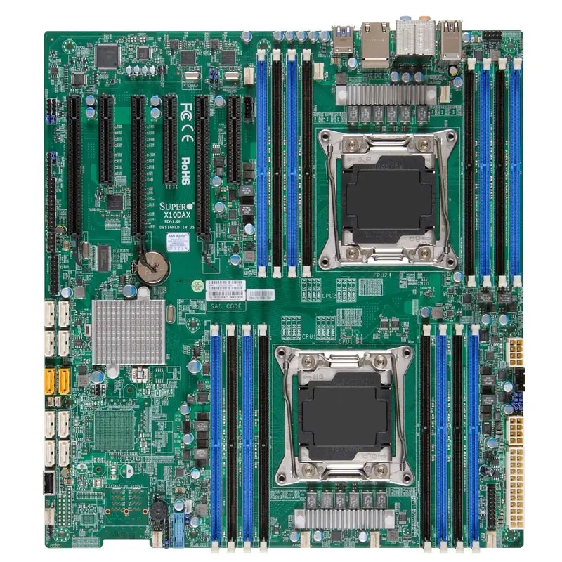X10DAX.jpg Supermicro - E-ATX Server Motherboard Only - X10DAX - Image 1