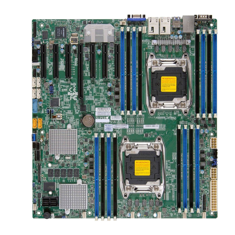 Supermicro - LGA2011 Socket Server Motherboard Only - X10DRH-C-B