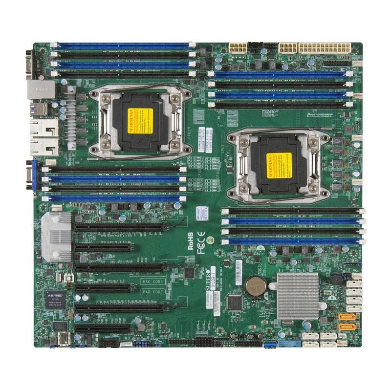 Supermicro - LGA2011 Socket Server Motherboard Only - X10DRI-T-B