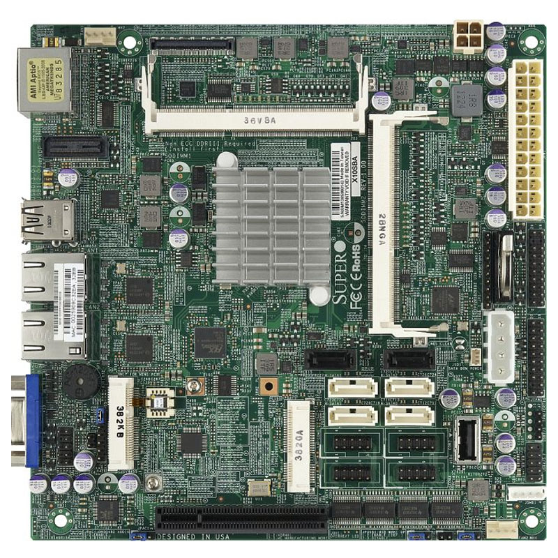 Supermicro - Mini-ITX Server Motherboard Only - X10SBA