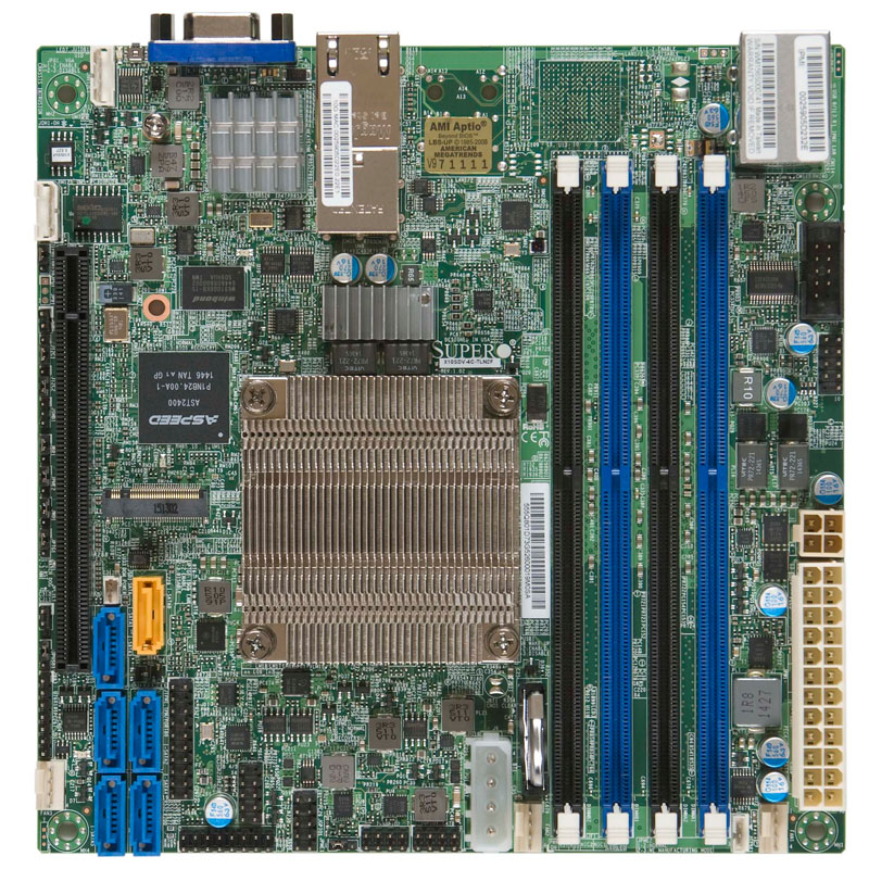 Supermicro - Mini-ITX Server Motherboard Only - X10SDV-4C-TLN2F