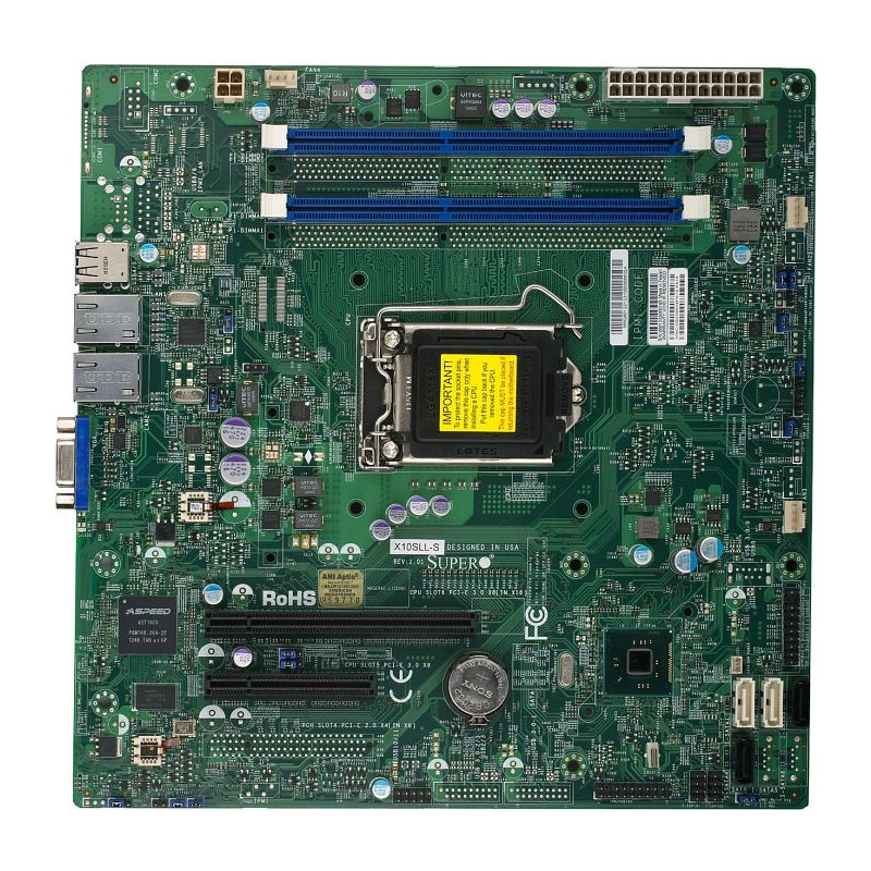 Supermicro - microATX Server Motherboard Only - X10SLL-S