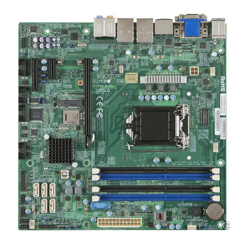 X10SLQ.jpg Supermicro - microATX Server Motherboard Only - X10SLQ - Image 1