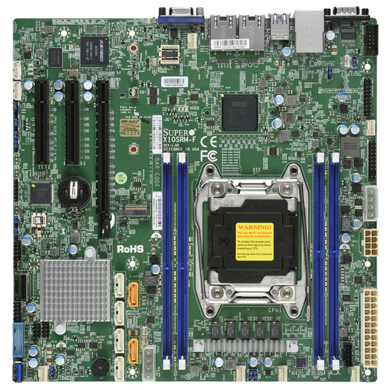 Supermicro - microATX Server Motherboard Only - X10SRM-F
