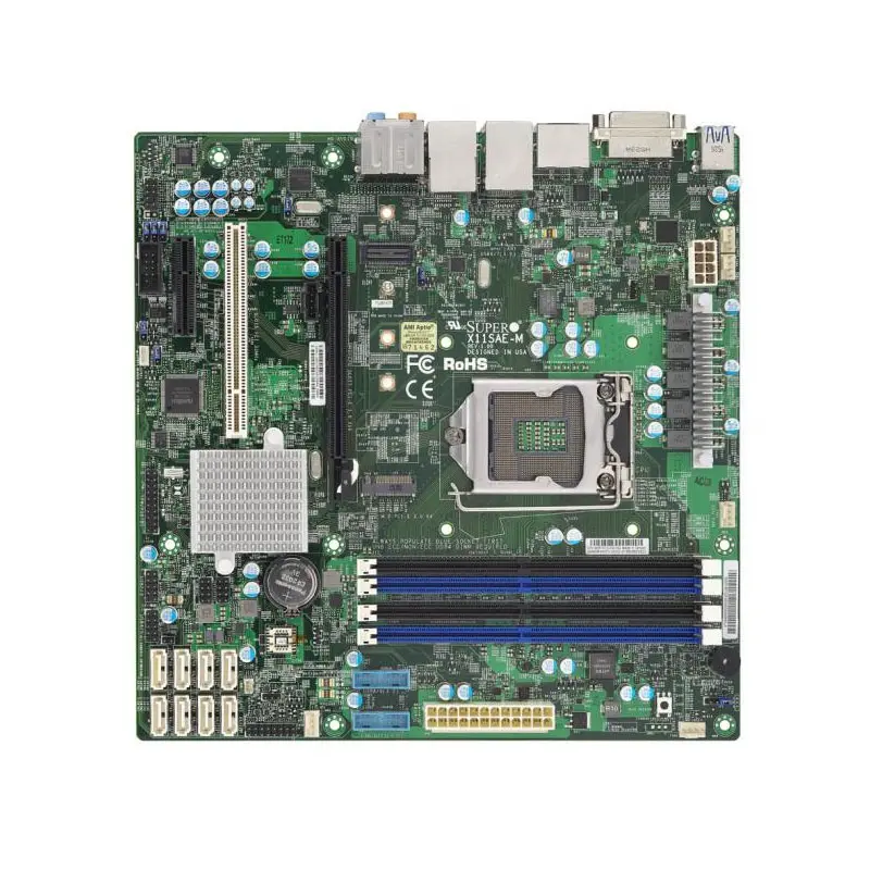 X11SAE-M.jpg Supermicro - microATX Server Motherboard Only - X11SAE-M - Image 1