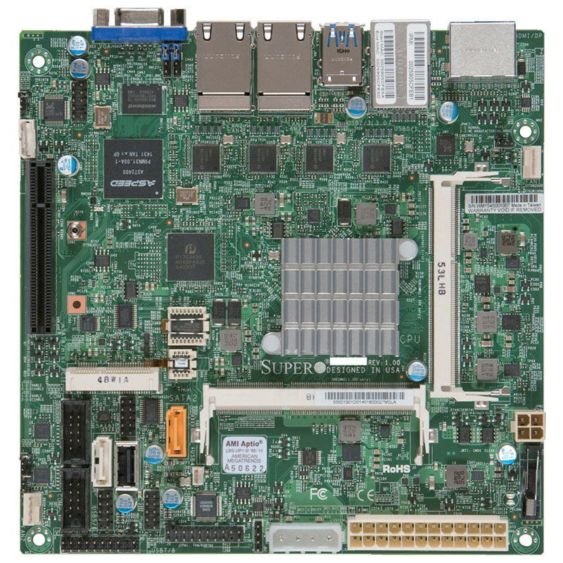 Supermicro - Mini-ITX Server Motherboard Only - X11SBA-F