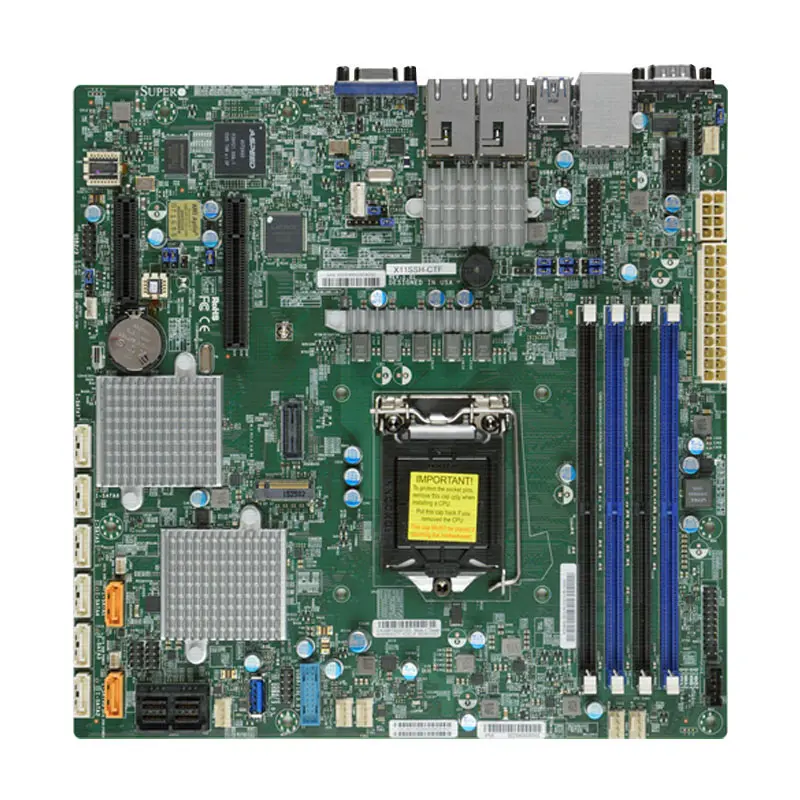 X11SSH-CTF.jpg Supermicro - microATX Server Motherboard Only - X11SSH-CTF - Image 1